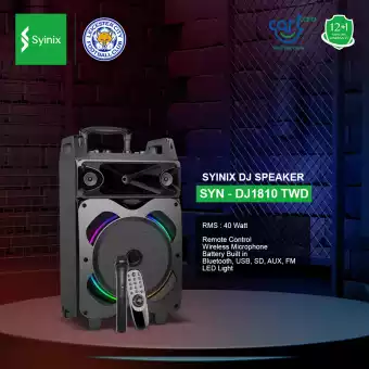 Syinix DJ Speaker 40 Watt SYN-DJ1810 TWD
